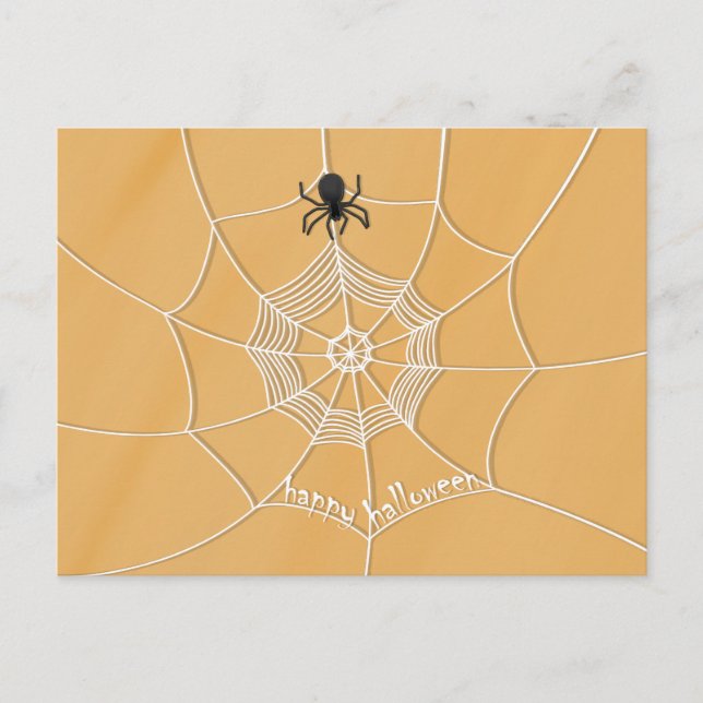 Postal Espeluznante en la web araña (Anverso)