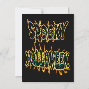 Postal espeluznante Halloween