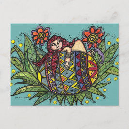 Postal Espera tu arte folclórico ucraniano en Pysanka