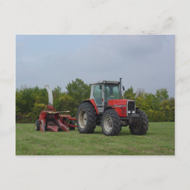 Postal Esperando al vagón (Anverso)