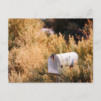 Postal Esperando el correo.