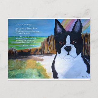 Postal Esperando En El Puente