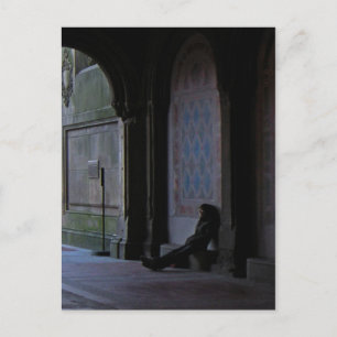 Postal Esperando en la terraza de Bethesda