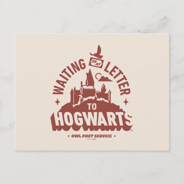 Postal Esperando mi Carta de HOGWARTS™ (Anverso)