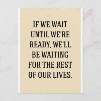 POSTAL ESPERANDO POR EL RESTO DE NUESTRAS VIDAS MOTIVATIV