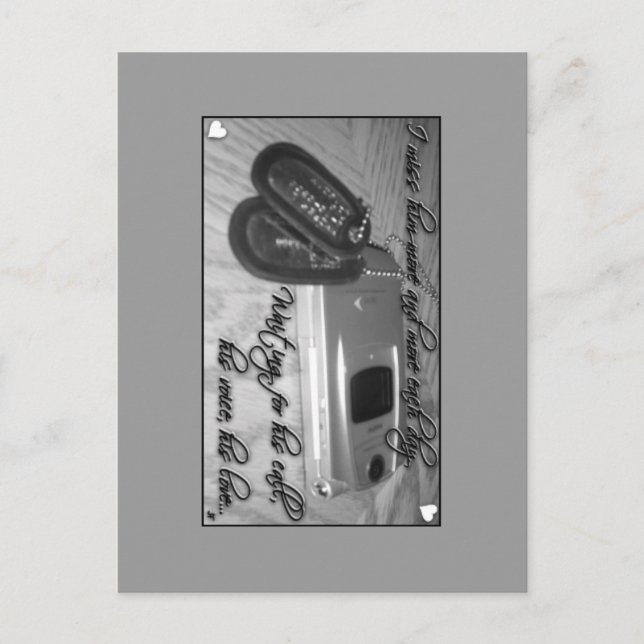 Postal Esperando su llamada... (Anverso)