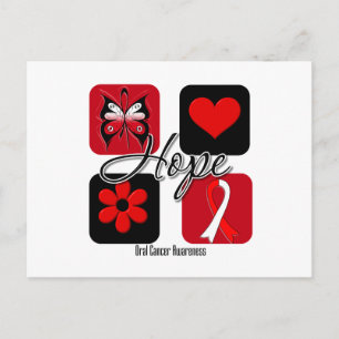 Postal Esperanza de cáncer oral El amor inspira concienci