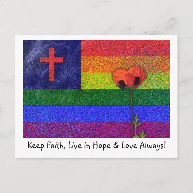 POSTAL ESPERANZA DE FE Y AMOR (Anverso)
