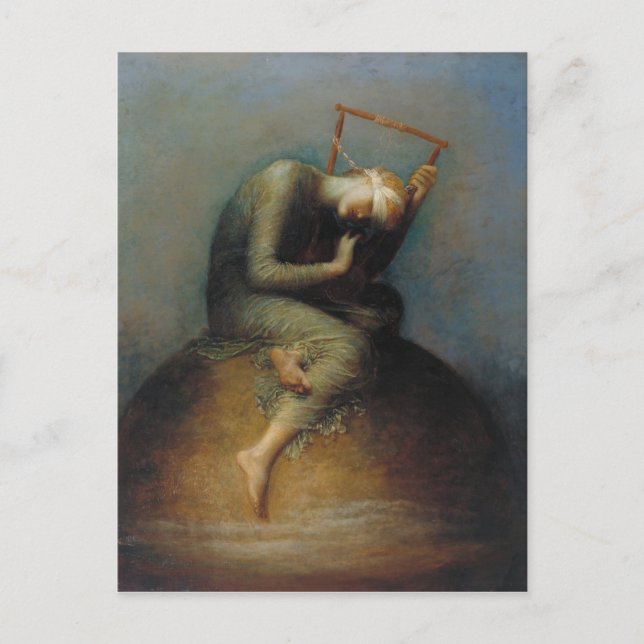 Postal Esperanza de George Frederick Watts (Anverso)