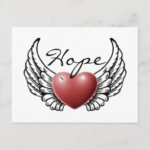 Postal Esperanza en Angel Wings"