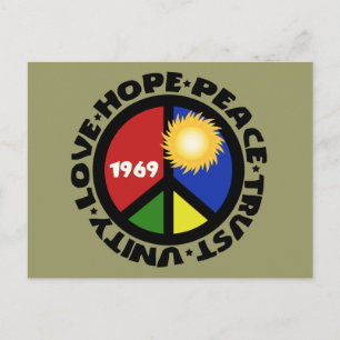 Postal Esperanza Paz Amor Unidad