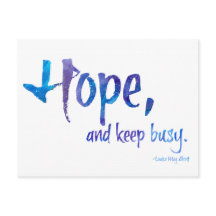 Esperanza, Y Mantengan Ocupados La Postcarta De Pr