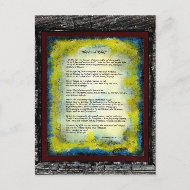 Postal Esperanza y socorro (Anverso)