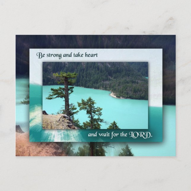 Postal Esperar al SEÑOR (Anverso)