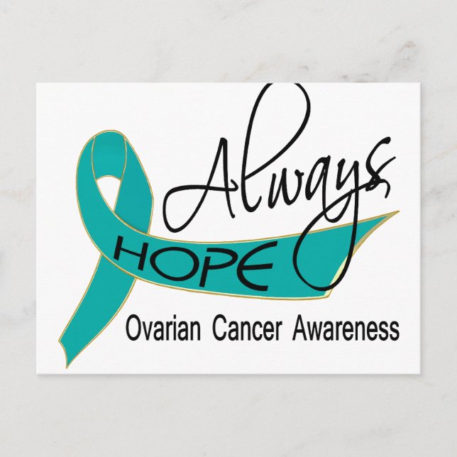 Postal Esperemos siempre el cáncer de ovario (Anverso)
