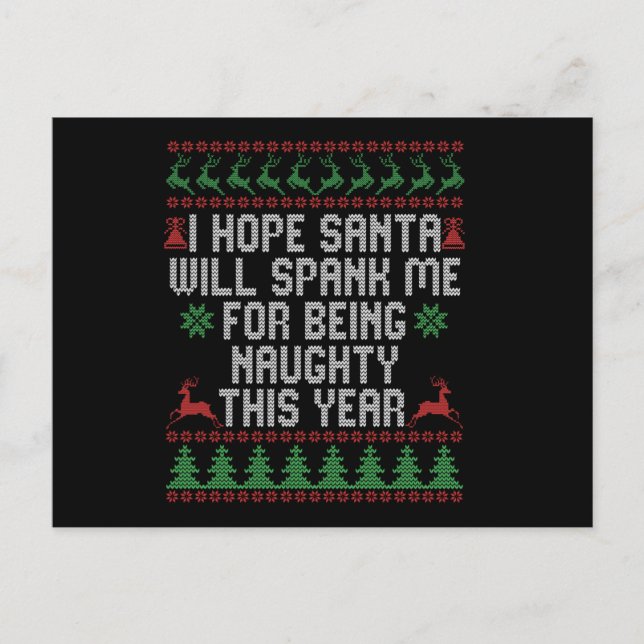 Postal Espero Que Papá Noel Me Lance Por Ser Raro Esto (Anverso)