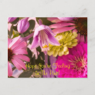 Postal ¡Espero que te sientas en el rosa!