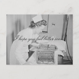 Postal Espero Que Te Sientas Mejor Pronto Postcard