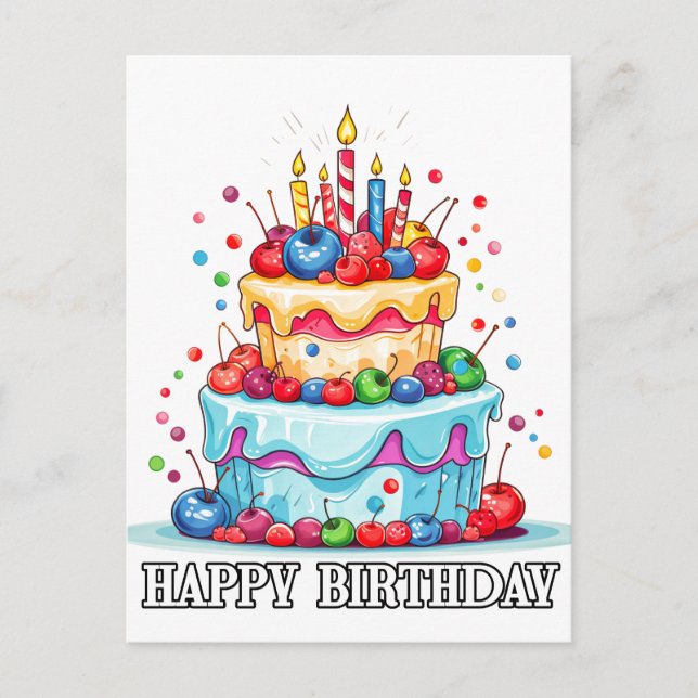 Postal Espero Que Tengas Un Feliz Cumpleaños (Anverso)