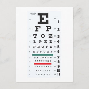 Postal Espero verte pronto : Eye Chart