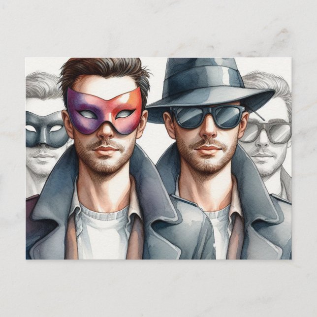 Postal Espías (Anverso)