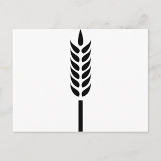 Postal espiga de trigo de cereales