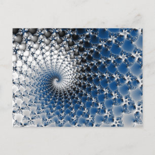 Postal Espiral azul