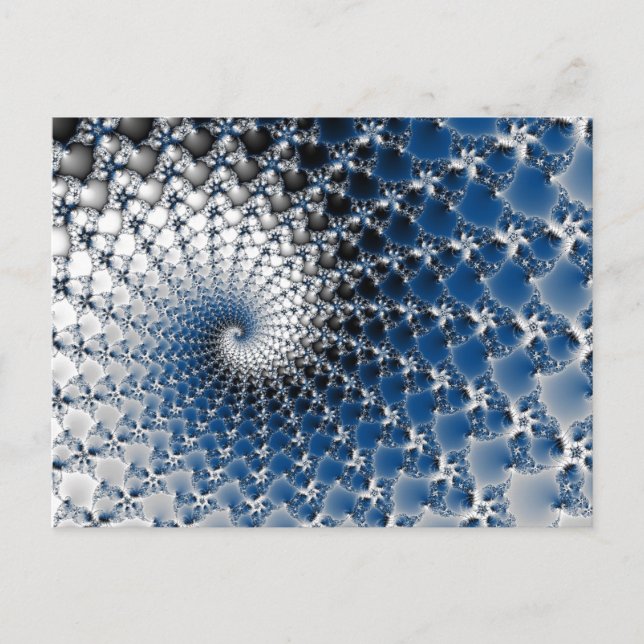Postal Espiral azul (Anverso)