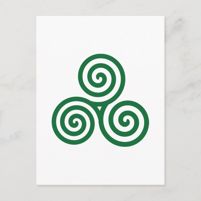 Postal Espiral celta (Anverso)