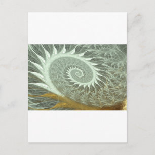 Postal Espiral cósmica - Espiral dorada de geometría sagr