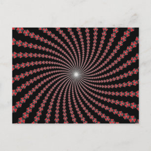 Postal Espiral de senderos: Arte vector:
