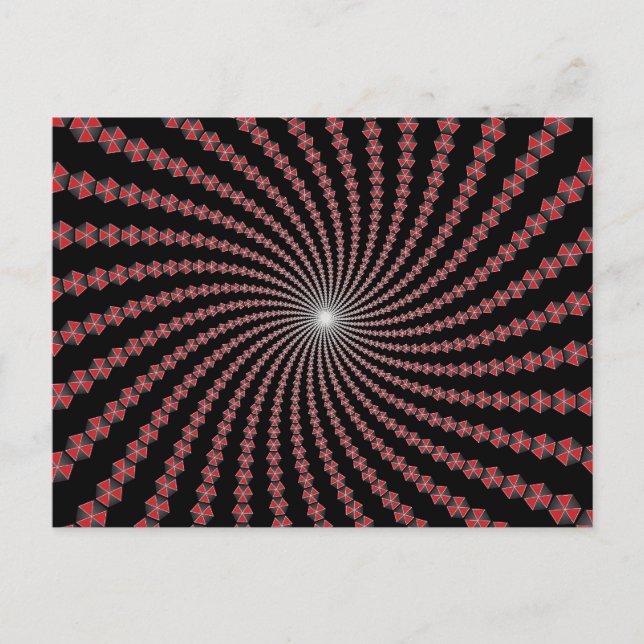 Postal Espiral de senderos: Arte vector: (Anverso)