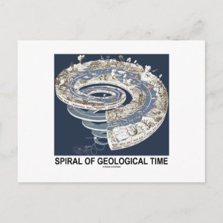 Postal Espiral de tiempo geológico (Espiral de historia d