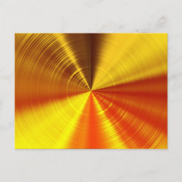 Postal Espiral dorada metálica