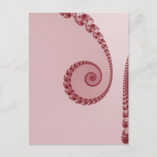 Postal espiral simple Plum (Anverso)