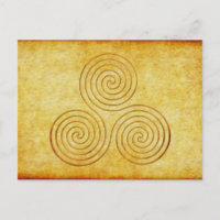 espiral triple celta - oro antiguo de OneLine