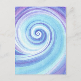 Postal Espiral, Wave Shell color de agua
