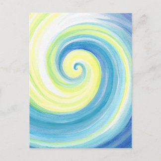 Postal Espiral, Wave Shell color de agua