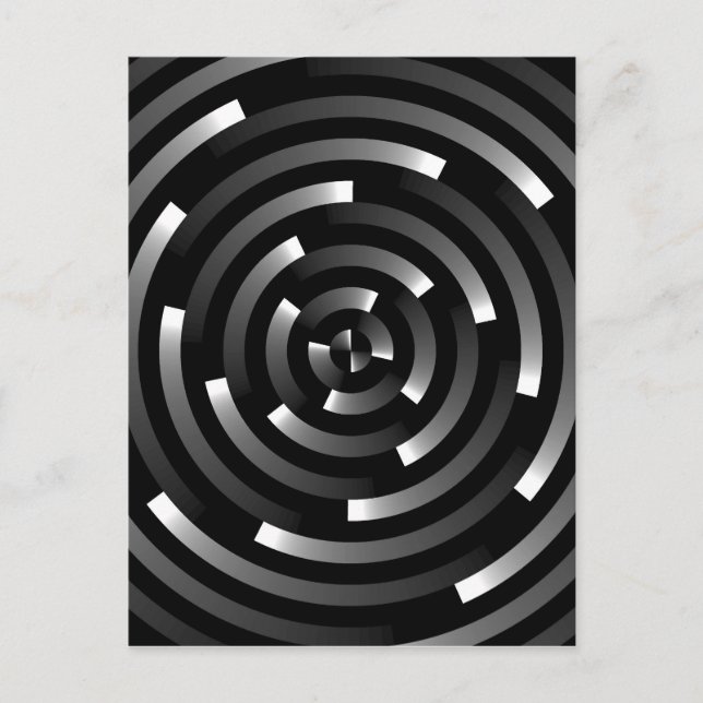 Postal Espirales abstractas A (Anverso)
