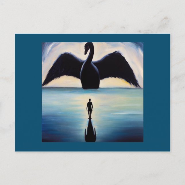 Postal Espíritu Animal Black Swan 1 (Anverso)