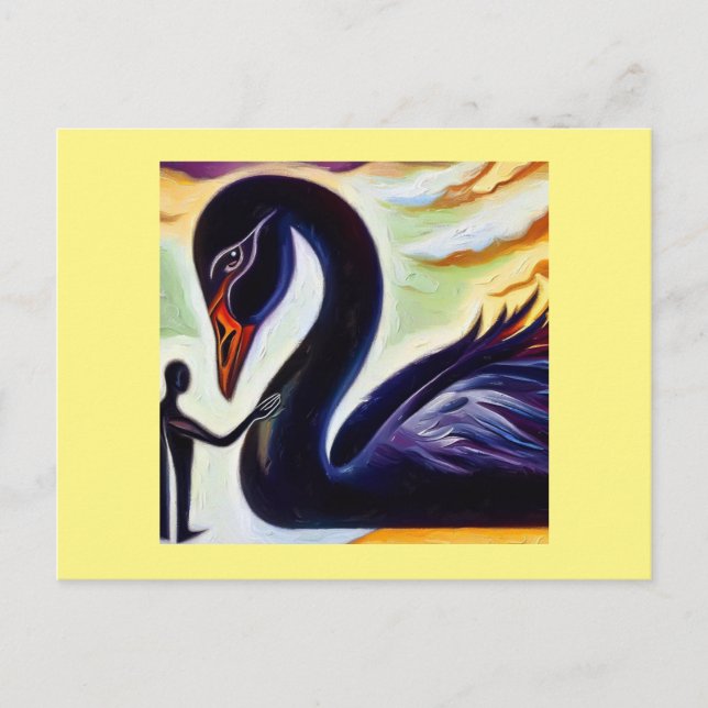 Postal Espíritu Animal Black Swan 3 (Anverso)