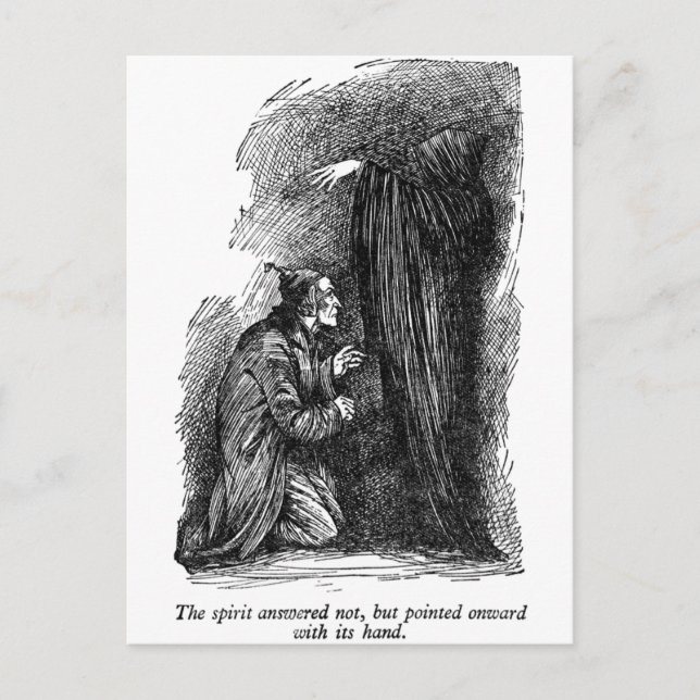 Postal Espíritu Apuntado (con texto) (Anverso)