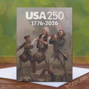 Postal Espíritu de 76 - 250 cumpleaños de América