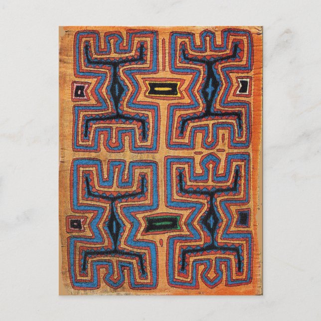 Postal Espíritu de canoa indio kuna (Anverso)