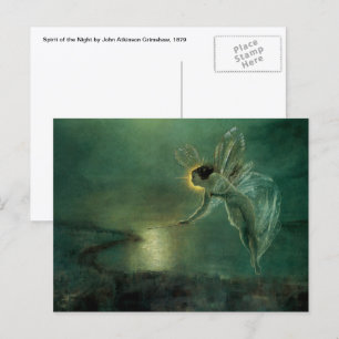 Postal Espíritu de la Noche de Grimshaw, Hada Victoriana
