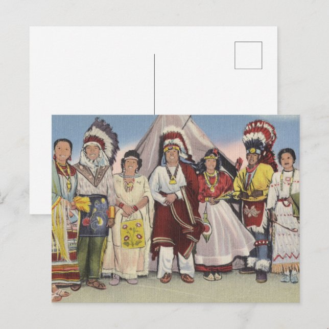 Postal Espíritu de las llanuras occidentales (Anverso / Reverso)