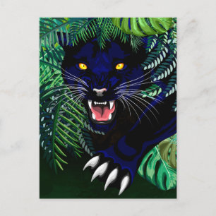 Postal Espíritu de pantera negra de la jungla