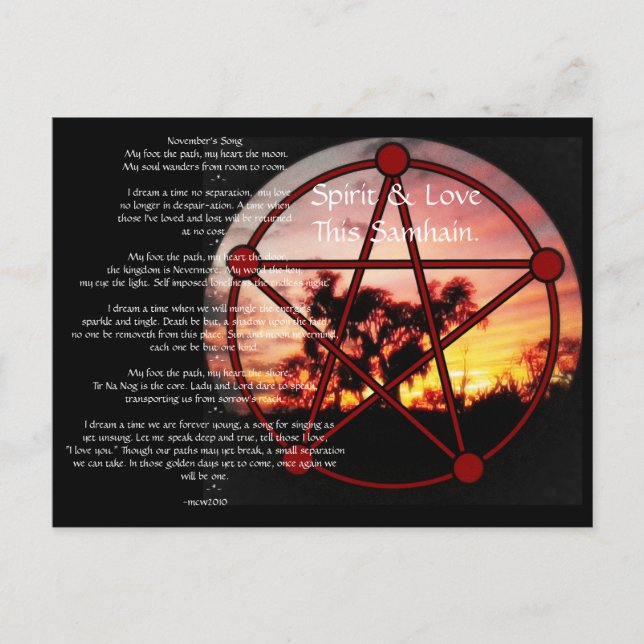 Postal Espíritu de Samhain (Anverso)