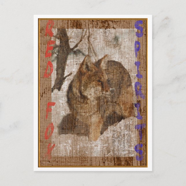 POSTAL ESPÍRITU FOX ROJO (Anverso)