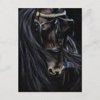 Postal Espíritu Friesiano - Pintura de caballo